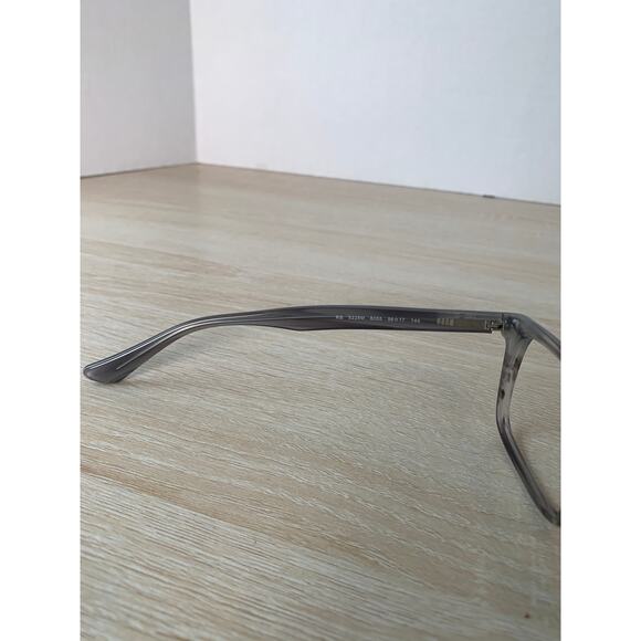 Ray-Ban RB5228M 8055 Eyeglasses Gray Transparent Horn Rim Frames Only 56-17-145 - Picture 8 of 8